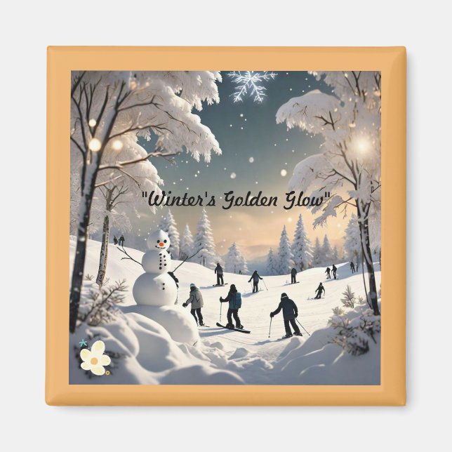 "Snowy Winter Wonderland" Magnet (Framsidan)