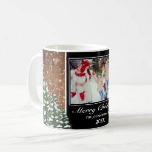 Snowy Wood & Forest God jul Photo Kaffemugg