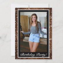 Snowy Wood & Forest Gräs Photo Birthday