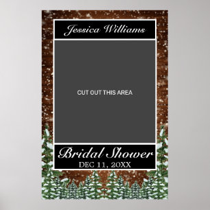 Snowy Wood & Forest Möhippa Photo Prop Poster