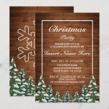 Snowy Wood & Forest Rural Gräs Party