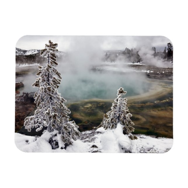 Snowy Yellowstone Magnet (Horisontell)