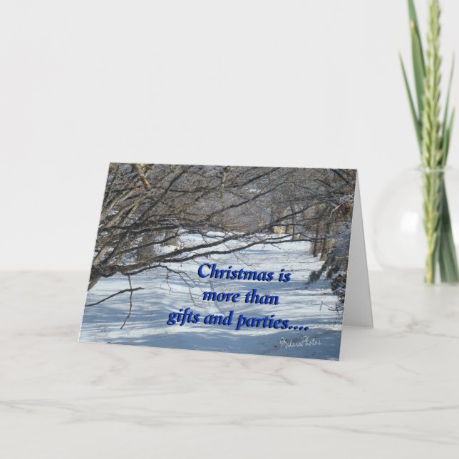 SnowyLane-skräddarsy Helgkort (Framsida)