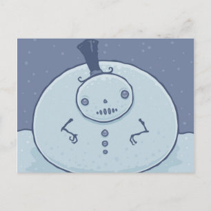 Snubbigt snömannen vykort
