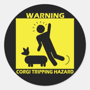 Snubbla faran - Corgi Runt Klistermärke