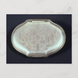 Snuff box med jackande av arm, c.1820 vykort
