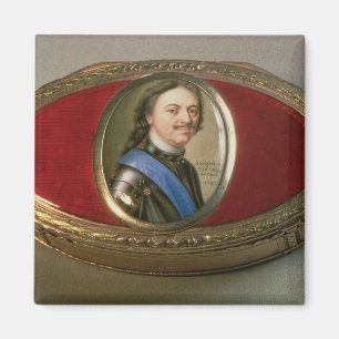 Snuff boxas med porträttminiatyren av Peter Magnet