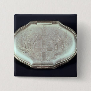Snuff boxas präglat med en vapensköld, c.1820 knapp