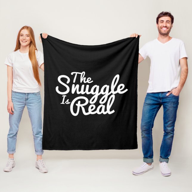 Snuffa upp svart och vitt fleecefilt (På plats)