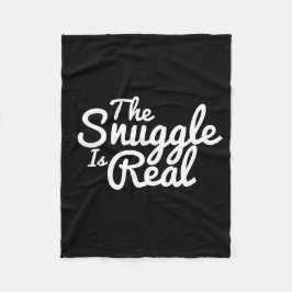 Snuffa upp svart och vitt fleecefilt