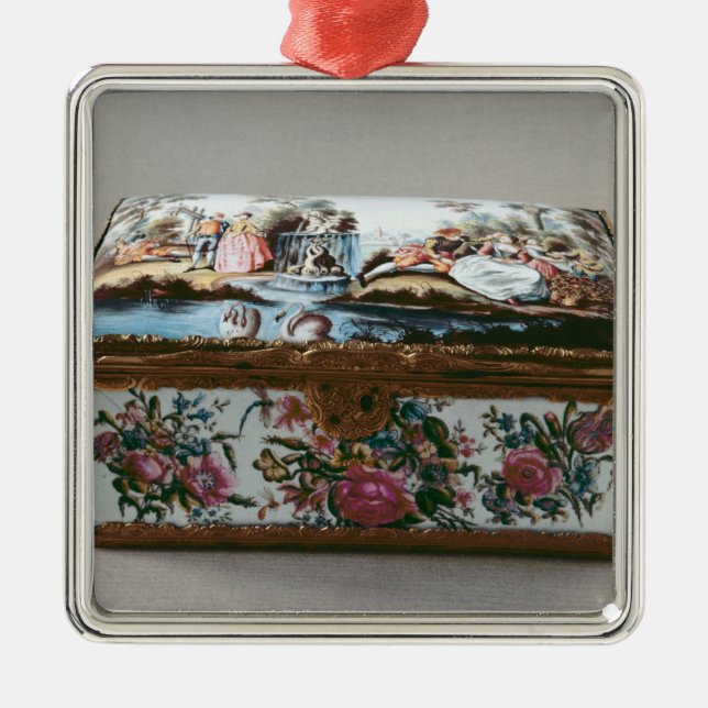 Snuffbox c.1750 julgransprydnad metall (Framsidan)