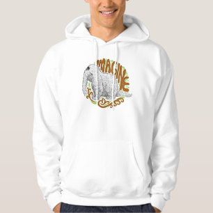 Snuffleupagus B&W Sketch Teckning Sweatshirt Med Luva