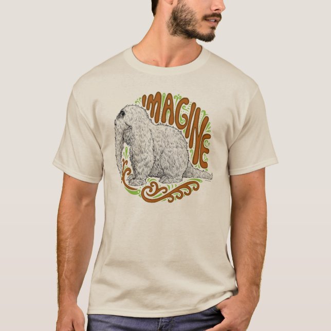 Snuffleupagus B&W Sketch Teckning Tee (Framsida)