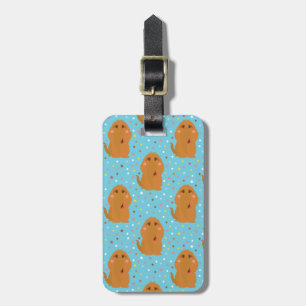 Snuffleupagus Blue Stars & Dots Mönster Bagagebricka