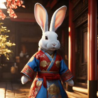 "Snug as a Bunny" Kudde