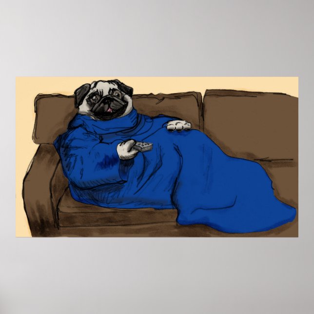 Snug Pug Poster (Framsidan)