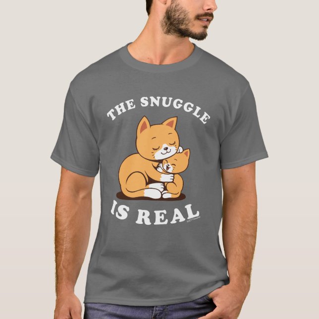 Snuggen är verklig t shirt (Framsida)