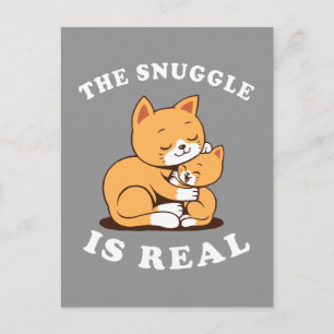Snuggen är verklig vykort