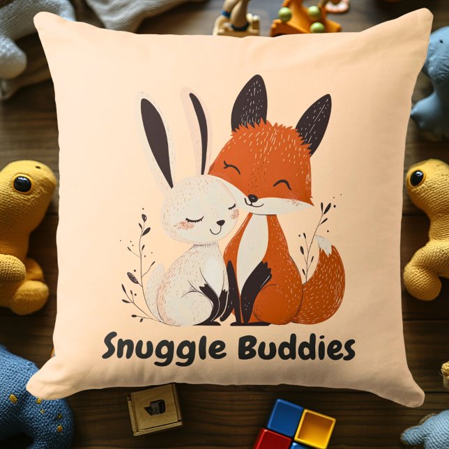 Snuggle Buddies Fox & Bunny | Mysiga djurvänner Kudde (Skapare uppladdad)