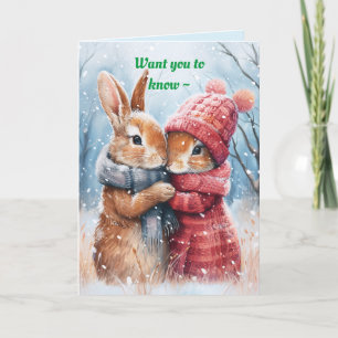 SNUGGLE BUNNIES CHRISTMAS-KORT FÖR ALLA TACK KORT