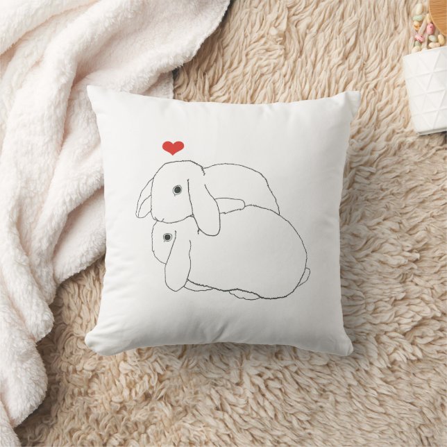 Snuggle Bunnies Pillow Kudde (Filt)