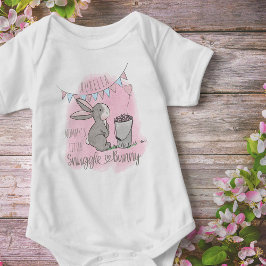 Snuggle Bunny Cute Rabbit och Hearts Girls T Shirt