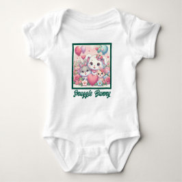 Snuggle Bunny för Spädbarn Cute Rabbit kitten T Shirt