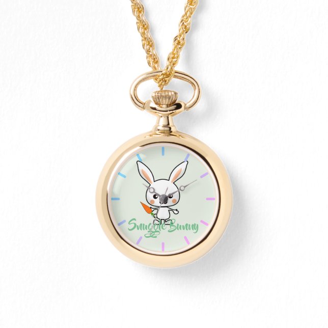 Snuggle Bunny Kawaii Anpassningsbar Armbandsur (Framsida)