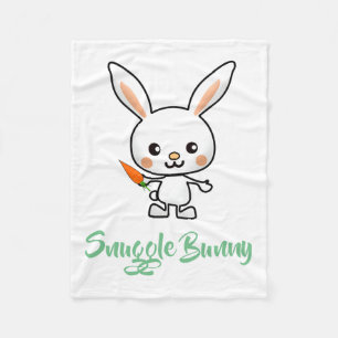 Snuggle Bunny Kawaii Anpassningsbar Fleecefilt