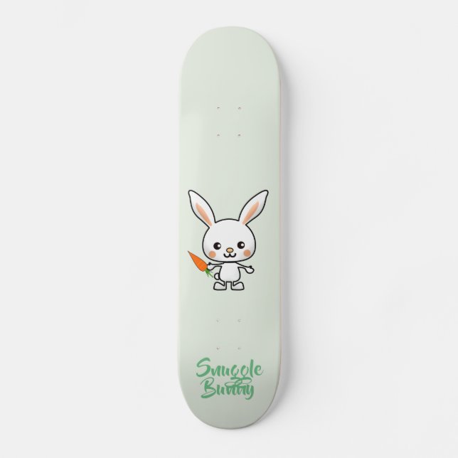 Snuggle Bunny Kawaii Anpassningsbar Mini Skateboard Bräda 18,5 Cm (Framsida)