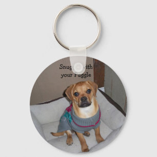 Snuggle med din Puggle Keychain Nyckelring