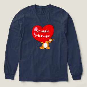 Snuggle Meowgic Funny Cat Pun Art T Shirt