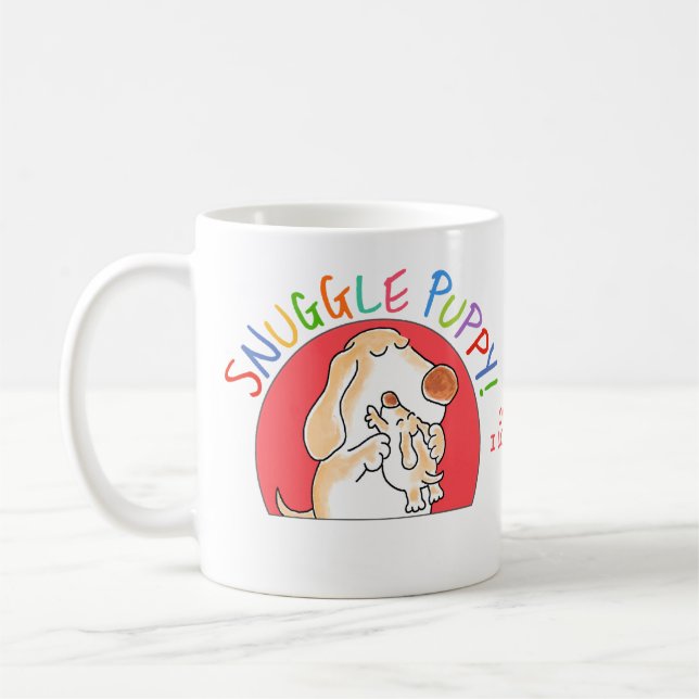 SNUGGLE PUPPY! mugg! Kaffemugg (Vänster)