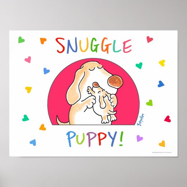 SNUGGLE PUPPY! poster av Sandra Boynton! (Framsidan)