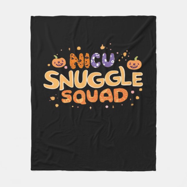 Snuggle Squad NICU Nurse Neonatal Nurse Halloween Fleecefilt (Framsidan)