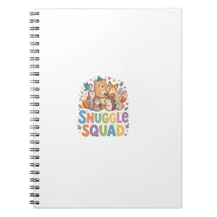 Snuggle Squad Söt Mysig Vänners T-Shirt Anteckningsbok
