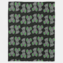 Snuggle Sweet Dreams Teddy-emerald grönt Fleecefilt