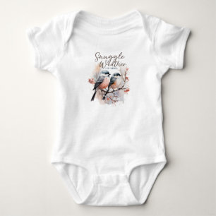 Snuggle Weather Är Här, Fåglar på Gren Jul T Shirt