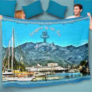 Snuggled by the Sea Marina Vallarta 0946  Fleecefilt