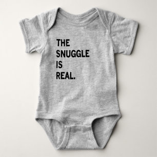 Snugglen är den verkliga babyromperen t shirt