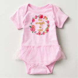 Snugglen är den verkliga roliga babyTutubodysuiten Tee Shirt
