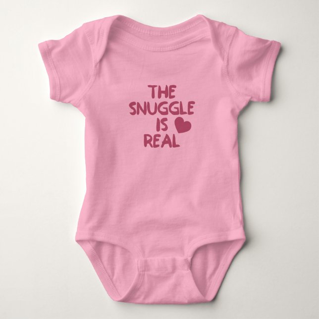 Snugglen är verklig t shirt (Framsida)