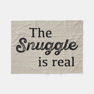 Snugglen är verkligt Wood roligt Fleecefilt