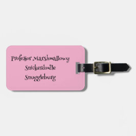 SnuggleNames: Anpassningsbar Luggage Tag Bagagebricka