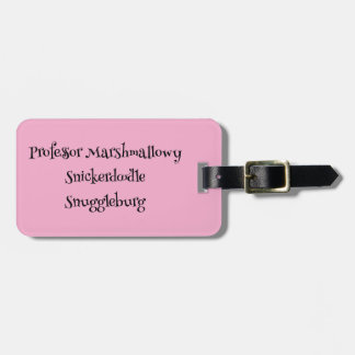 SnuggleNames: Anpassningsbar Luggage Tag Bagagebricka