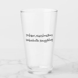 SnuggleNames: Anpassningsbar Pint Glass Glaskopp