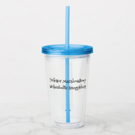SnuggleNames: Anpassningsbar Tumbler med straw Take Away Mugg