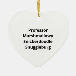 SnuggleNames: Personligt Kärleksnamn Hjärtkeramik Julgransprydnad Keramik