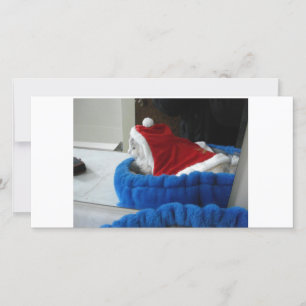 Snuggler är Santa tassar Julkort