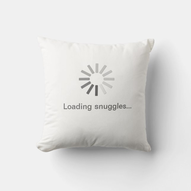 "Snuggles att ladda" symbol kudder Kudde (Framsida)